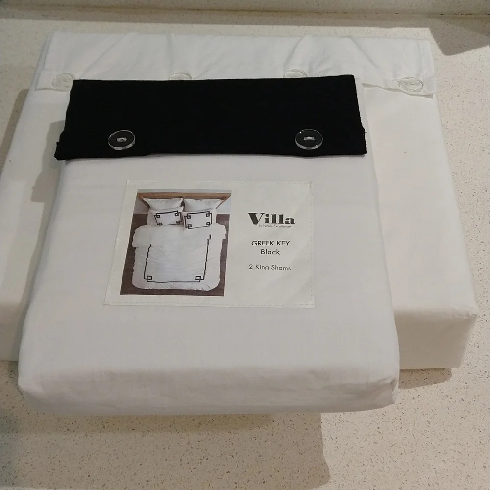 Villa By Noble Excellence Greek Key Duvet Cover & Sham